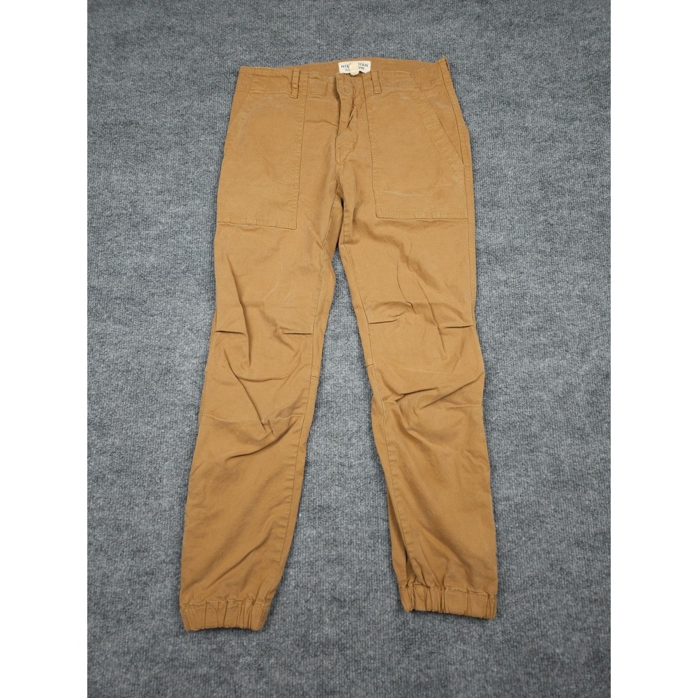 Nili Lotan Cropped Military Pants Women's 0 Brown Beige Stretch Zip Ankles